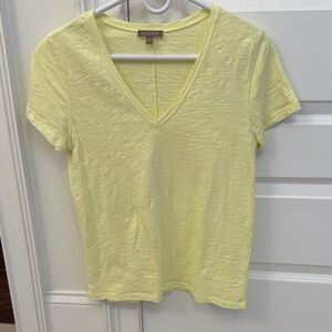 Lilla P Soft Yellow V-Neck Tee